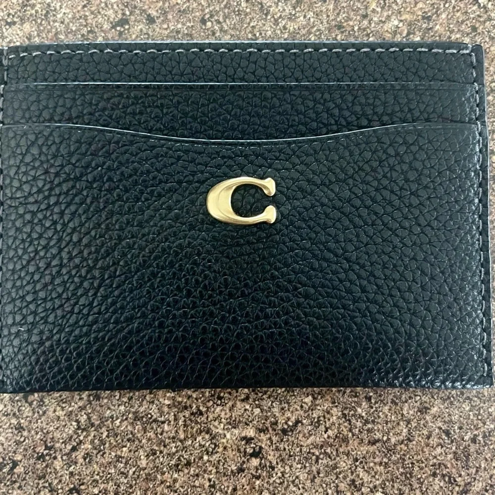Brand New  Coach Leather Card Holder - Picture 15 of 16